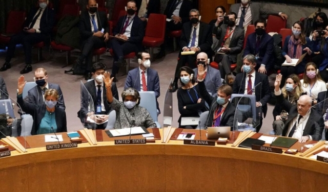  مجلس الأمن: روسيا تستخدم الفيتو و3 دول تمتنع عن التصويت