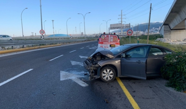 إصابة خطيرة لشاب في حادث طرق قرب حيفا