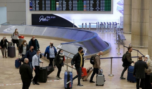 إلغاء إلزامية إجراء فحوصات كورونا في مطار بن غوريون بدءًا من 20 أيار