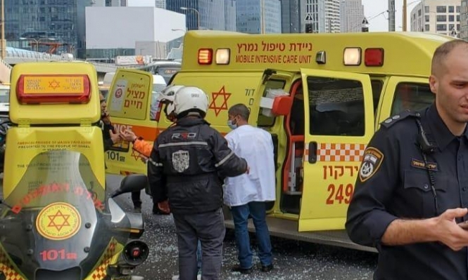 إصابة خطيرة لعامل سقط عن ارتفاع في تل أبيب