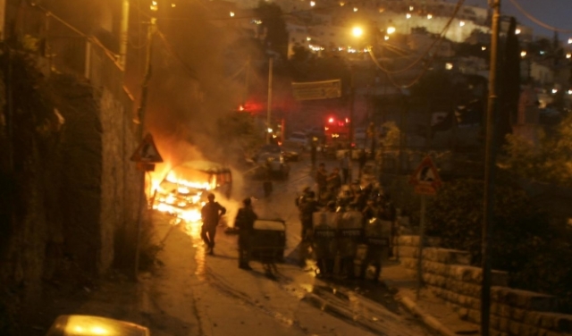 مواجهات في سلوان: إصابة اثنين من عناصر الاحتلال بجروح طفيفة