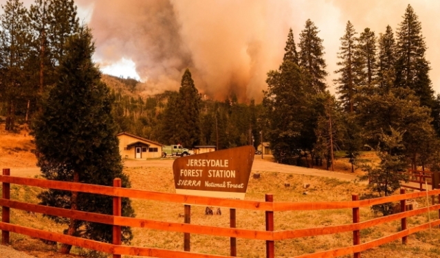 حرائق كبيرة في غابات كاليفورنيا إثر موجة من 