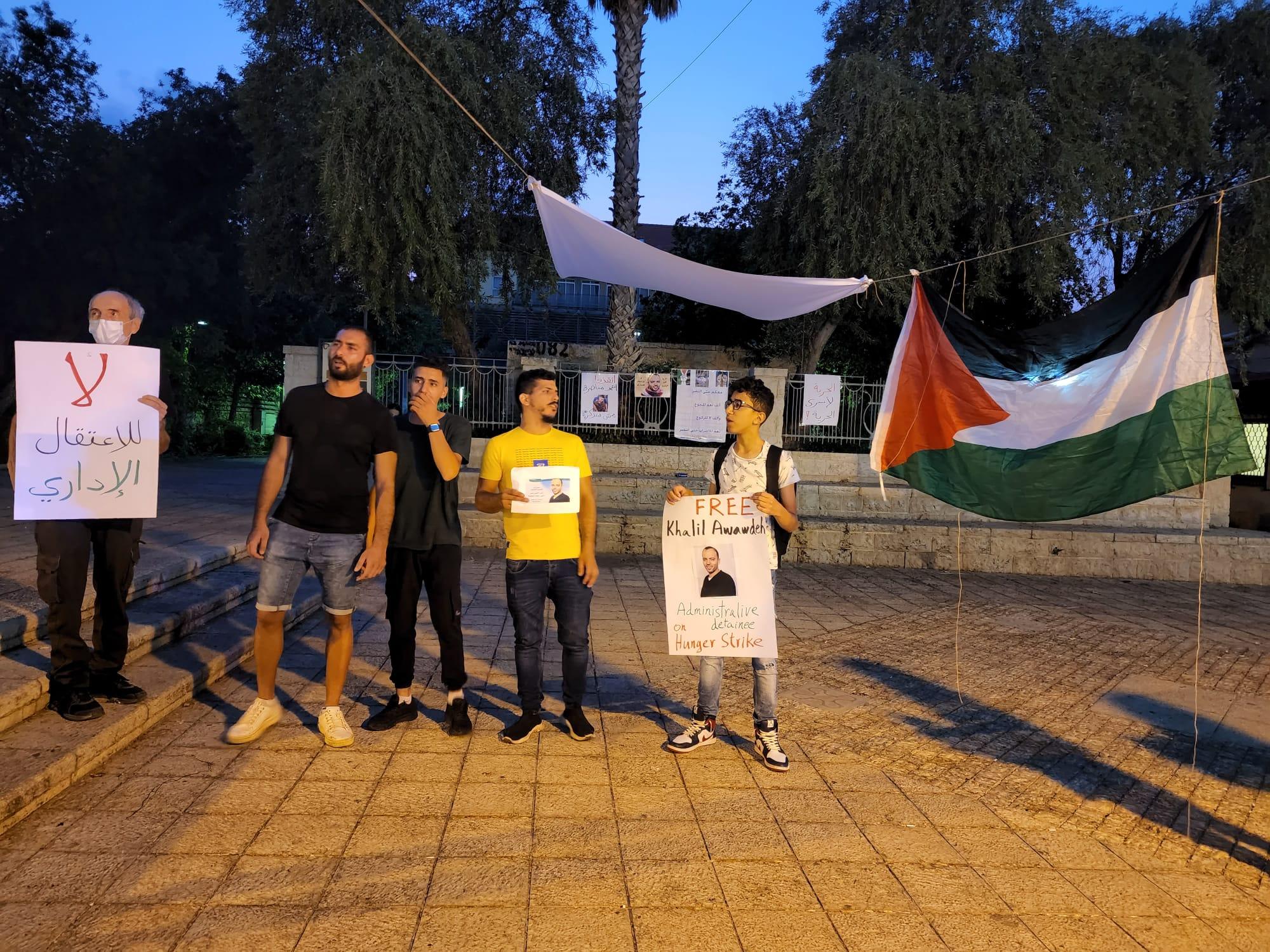حيفا: انطلاق نشاطات خيمة الاعتصام الداعمة للأسرى الفلسطينيين