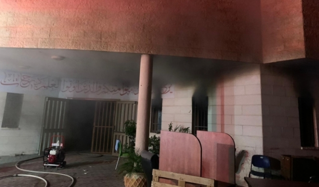 حرق مدرسة إقرأ الشاملة في اللقية: 