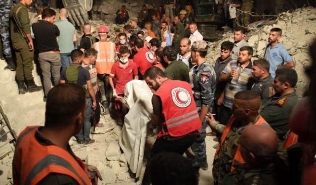 سورية: 10 قتلى على الأقل في انهيار مبنى