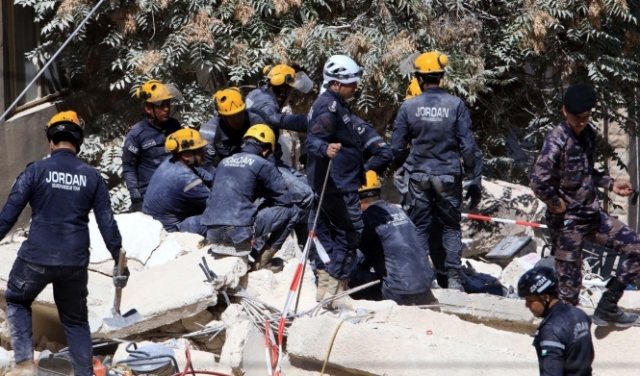  الأردن: 14 قتيلا بعد انتشال آخر جثة من تحت أنقاض البناية المنهارة
