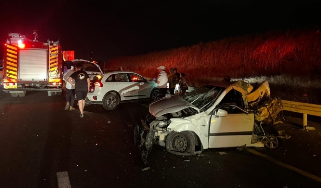 ثلاث إصابات إحداها خطيرة في حادث طرق جنوبي حيفا
