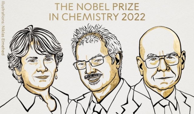 فوز العلماء بيرتوزي وميلدال وشاربليس بجائزة نوبل في الكيمياء