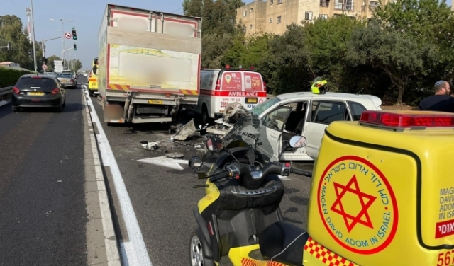 إصابة خطيرة في حادث طرق قرب حيفا