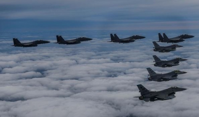 بمشاركة 240 طائرة حربية: مناورات مشتركة لأميركا وكوريا الجنوبية   