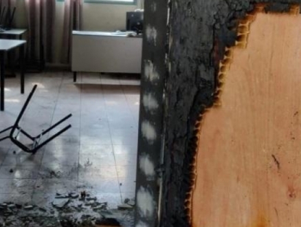 انفجار عبوة ناسفة في رهط وإضرام النار بمدرسة في طوبا الزنغرية