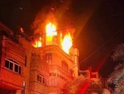 مصرع 21 شخصا بينهم أطفال في حريق ببناية سكنية في غزة