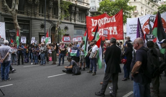 الأرجنتين: مظاهرة في يوم التضامن العالمي مع الشعب الفلسطيني