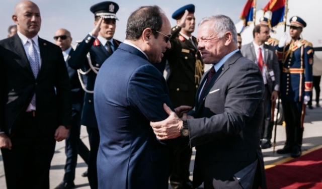 الملك عبد الله والسيسي يبحثان العلاقات الثنائية ودعم حقوق الفلسطينيين