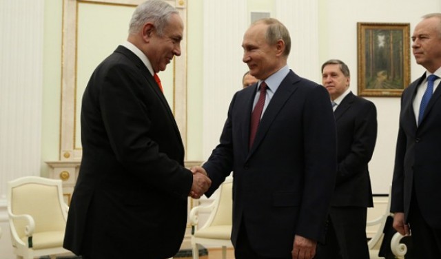بوتين يهنئ نتنياهو: إسرائيل عازمة على استهداف إيران وسورية