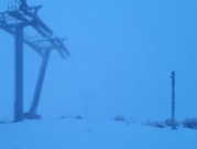 تساقط الثلوج الأولى على جبل الشيخ