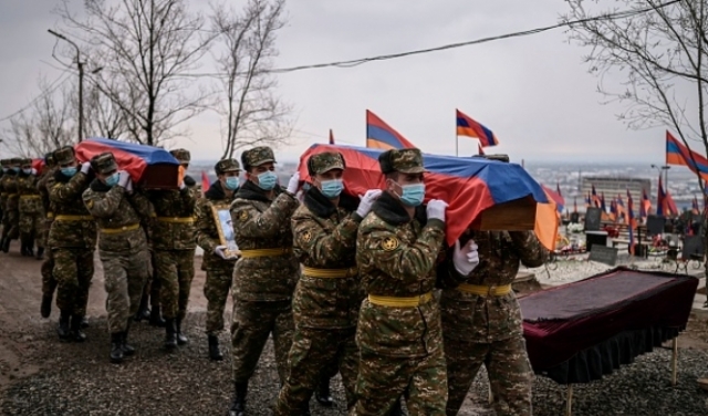 15 قتيلا  جراء حريق بثكنة عسكرية بأرمينيا  
