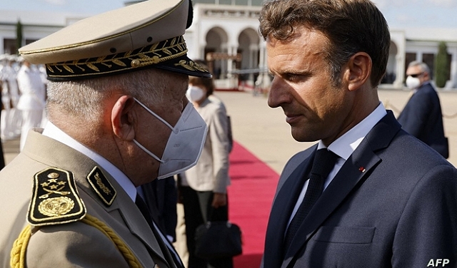 ماكرون يستقبل قائد الجيش الجزائري  