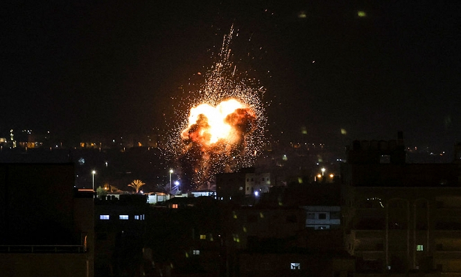 إطلاق قذائف صاروخية من غزة... وطيران الجيش  الإسرائيلي يشن عدة غارات على قطاع غزة