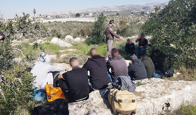 الشرطة الإسرائيلية تعتقل 11 عاملا فلسطينيا في الجنوب
