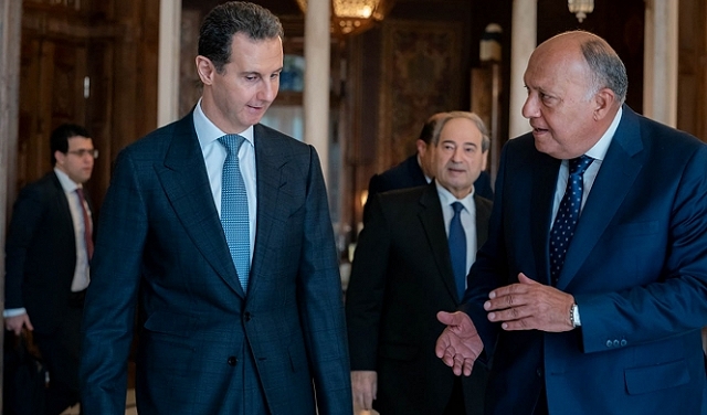 وزير الخارجية المصري يزور سورية ويلتقي الأسد