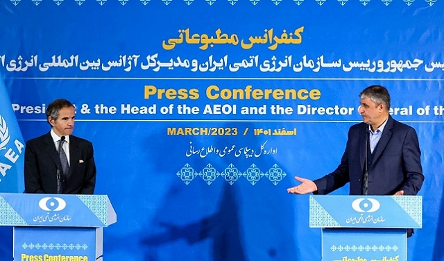 غروسي يتحدث عن التعاون مع إيران ويحذر إسرائيل من استهداف منشآتها النووية
