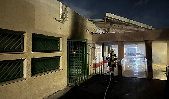 طوبا الزنغرية: النيران ألحقت أضرارا بالمدرسة الابتدائية