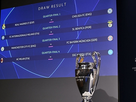 قرعة دوري الأبطال: بايرن يلاقي السيتي والريال يصطدم بتشيلسي