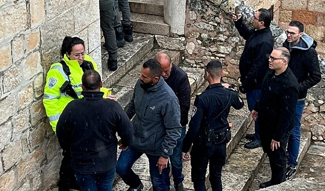 هاجم اثنان من السكان كنيسة جثسيماني في القدس