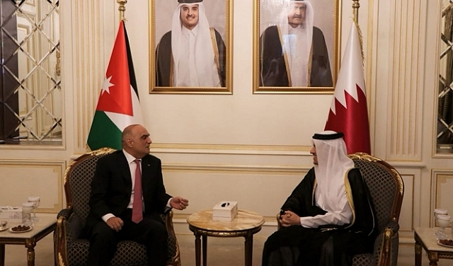 الأردن وقطر يبحثان التطورات في الأراضي الفلسطينية والأقصى