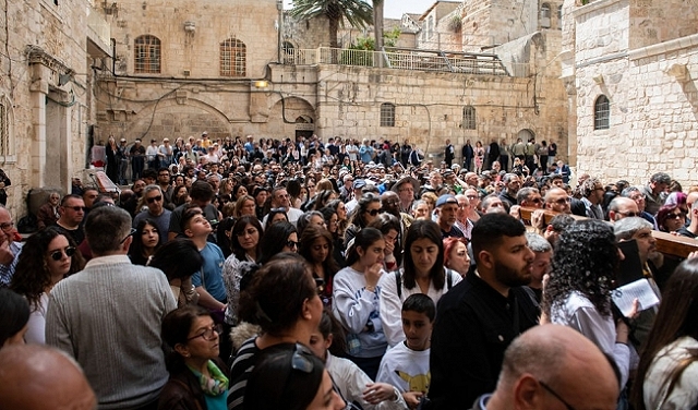 الاحتلال يحد من عدد الأشخاص الذين يحضرون احتفالات عيد الفصح في كنيسة القيامة: كنيسة القدس: قيود غير مسبوقة