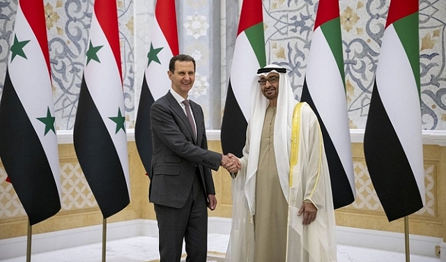 رئيسا الإمارات والنظام السوري يبحثان 