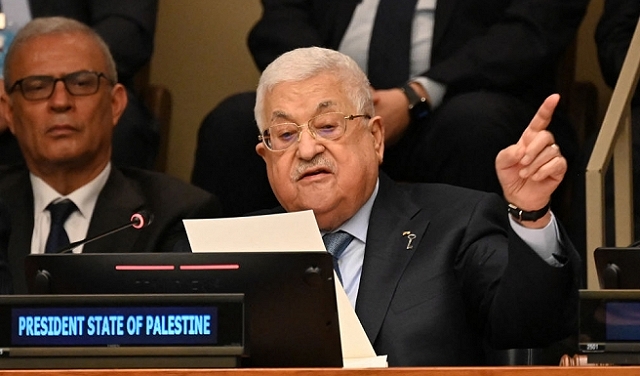 عبّاس يطالب بإلزام إسرائيل بتطبيق قرارات الأمم المتحدة بشأن فلسطين أو تعليق عضويتها