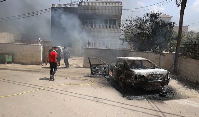 هجوم المستوطنين في ترمسعيا: شهيد ومصابون وإحراق منازل ومركبات