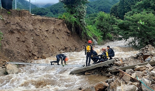 24 قتيلاً جراء فيضانات في كوريا الجنوبية