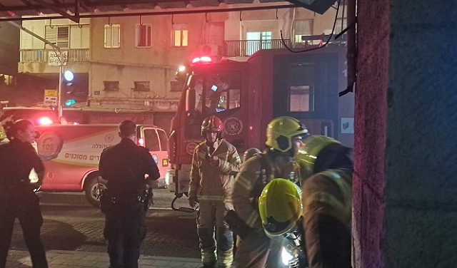 حيفا: اندلاع حريق في عمارة سكنية