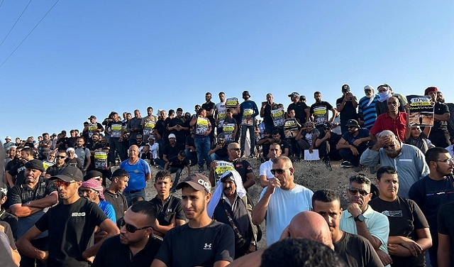 النقب: تظاهرة احتجاجية حاشدة ضد هدم المنازل