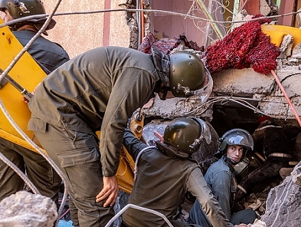 تجهيز فريق التدخل والاستجابة العاجلة الفلسطيني لإغاثة منكوبي زلزال المغرب
