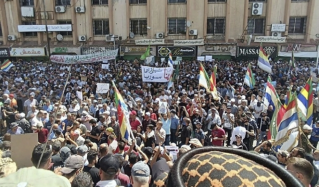 سورية: الآلاف في أكبر مظاهرة ضد النظام في السويداء