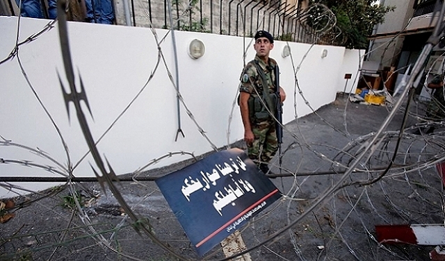 الأمن اللبنانيّ يوقف مشتبها به في إطلاق نار طال السفارة الأميركيّة