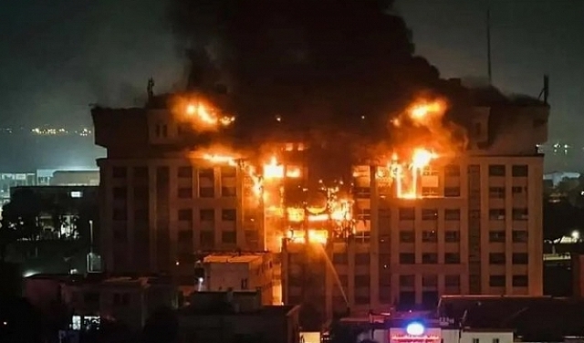 مصر: حريق هائل بمقر مديرية الأمن في الإسماعيلية