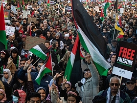 مظاهرات بعواصم أوروبية تضامنا مع غزة وتنديدا بإسرائيل