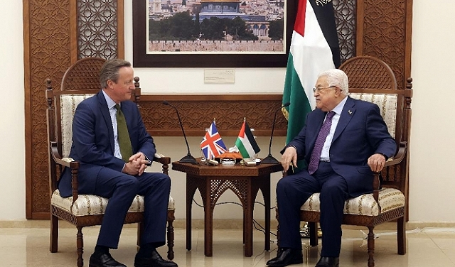 عبّاس يلتقي وزير الخارجيّة البريطانيّ في رام الله