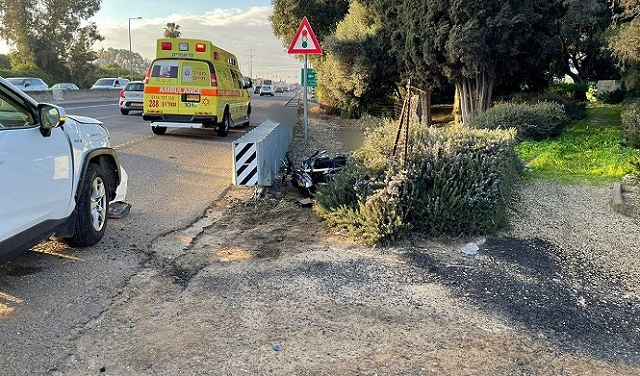 مصرع سائق دراجة نارية في حادث طرق قرب مفرق بيت ليد 