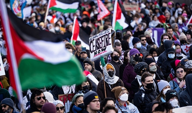 للمطالبة بوقف الحرب على غزة: مظاهرات حاشدة في واشنطن ولندن ومدن غربية