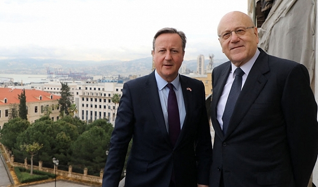 وزير الخارجية البريطانيّ من بيروت: الأولويّة لوقف إطلاق النار في غزة