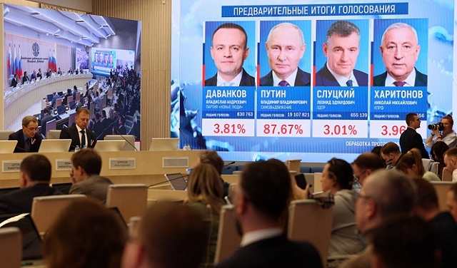 الانتخابات في روسيا: بوتين يحصد 87,97% من الأصوات وفق النتائج الأوليّة