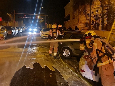 تحقيق في احتراق 3 سيارات خصوصية في حيفا