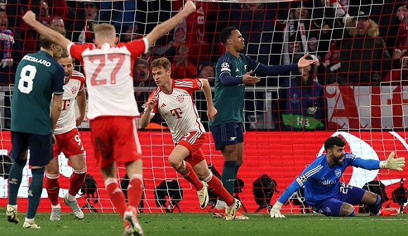 بايرن ميونخ يتأهل لنصف نهائي دوري أبطال أوروبا