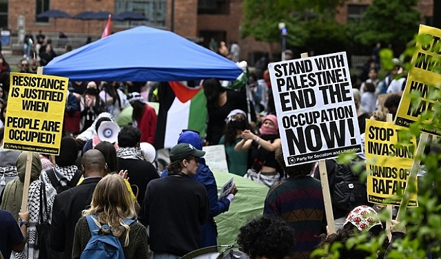 تقرير: أكثر من ألف و300 معتقل في احتجاجات الجامعات الأميركية ضدّ الحرب على غزة